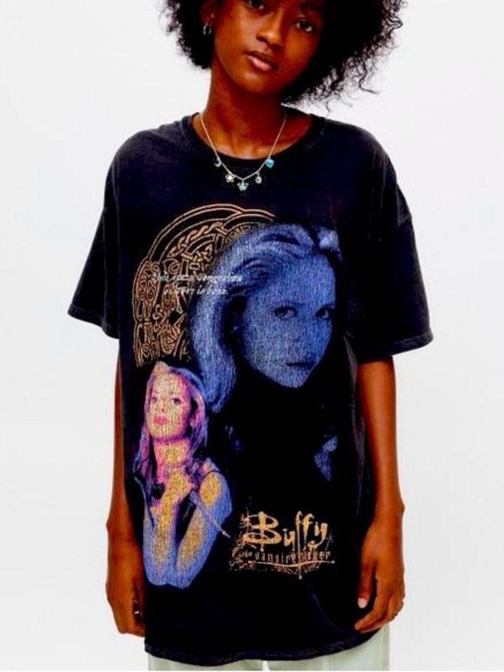 Urban Outfitters Black Buffy the Vampire Slayer Graphic Short Sleeve Tee